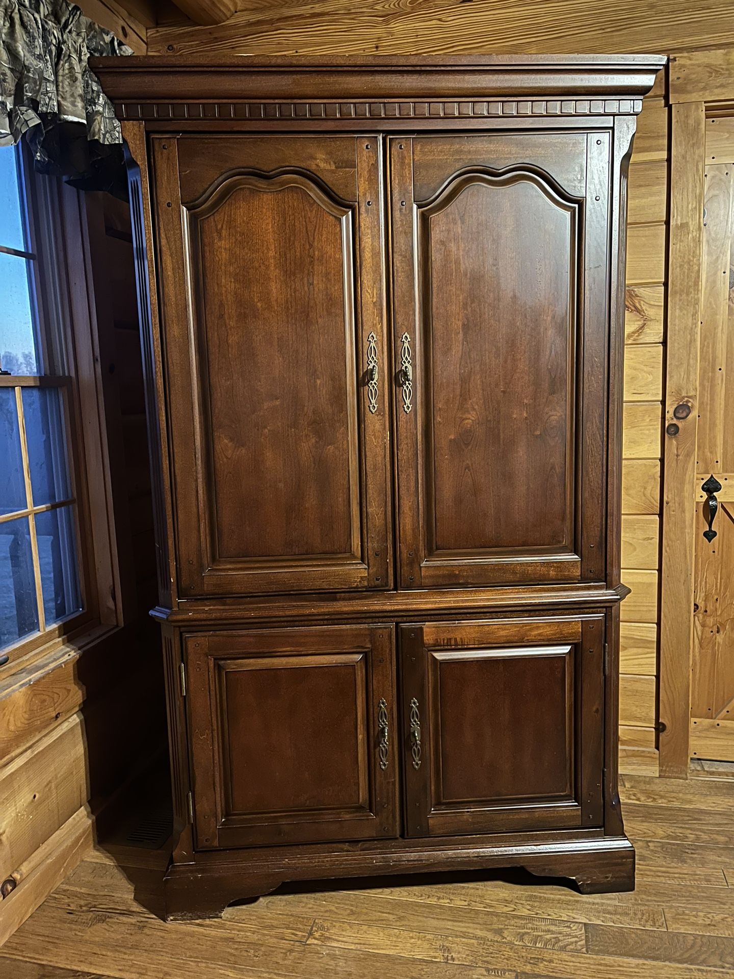 Armoire or TV Stand - Solid Wood Mahogany