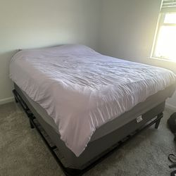 Queen Bed With Box Spring And Frame 