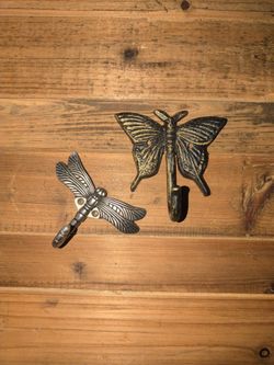 Vintage Butterfly and Modern Dragonfly Hooks