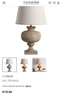 Safavieh Prescott 31” Table Lamps Pair – 1 Brand New in Box