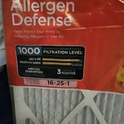 3M Brand Allergen Defense AIR FILTER ( SIZE 16x25x1 )
