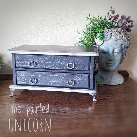 Dark And Moody Refinished Jewelry Box