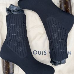 Louis Vuitton Silhouette Monogram Ankle Boots Size 37.5 US 7.5 