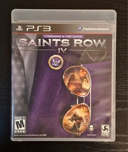 SAINTS ROW IV FOR PS3 - COMPLETE WITH CASE AND MANUAL