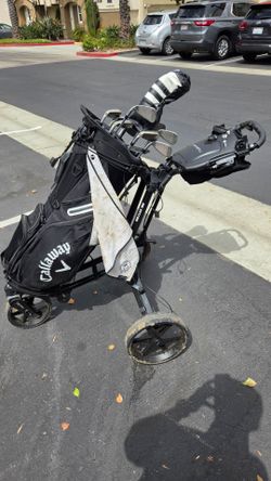 Golf clubs w/cart