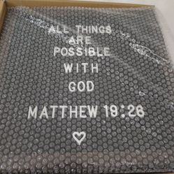 Felt Letter Board With Bunch Of Letters, Signs And Emojis 