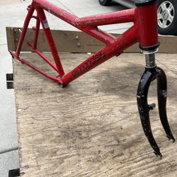 Vintage Cannondale Delta V700 frame and fork