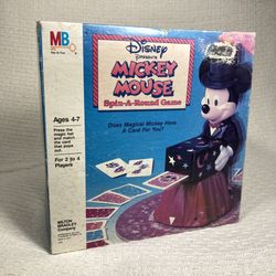 Disney Mickey Mouse Spin-A-Round Game Milton Bradley 1986