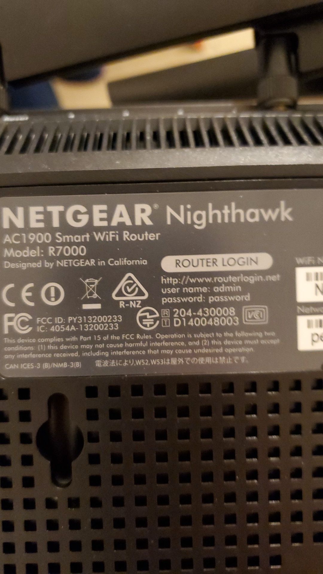 Netgear Nighthawk AC1900 Gaming Wifi Router