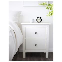 2 White Nightstands 
