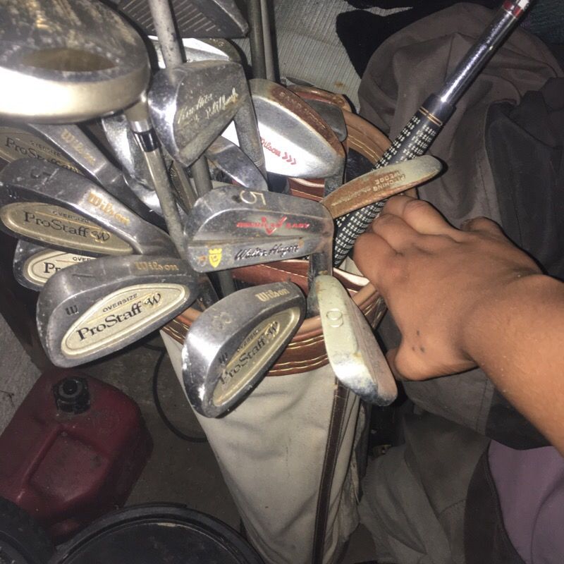 Different golf clubs