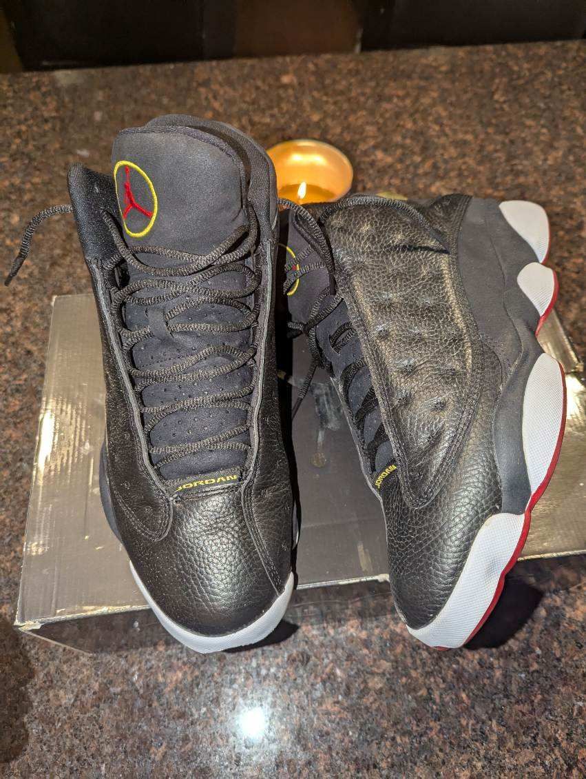 Nike Air Jordan 13 Retro Playoffs Sz 12 Black Red White 2011 414571-001, XIII