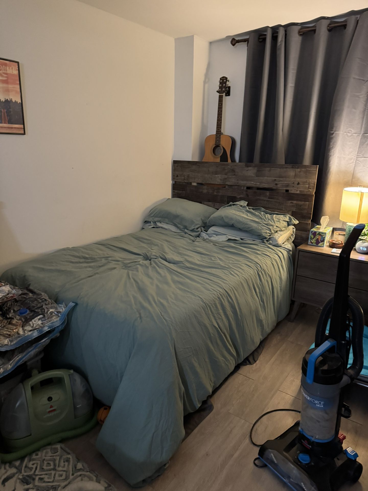 Full Size Bed (Frame, mattress, And Headboard)