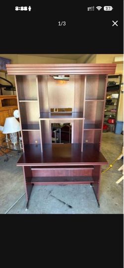 Desk with light
