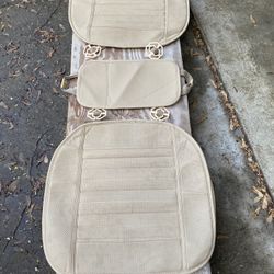 2 Car Seat Base Covers With Pockets and 1 Console Cover