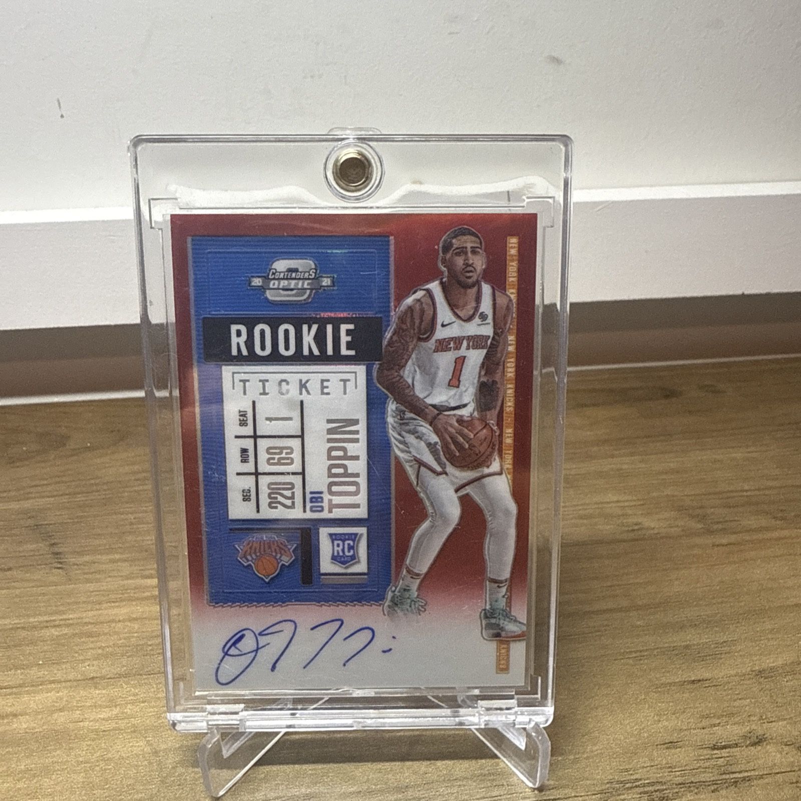 Obi Toppin Panini Optic Auto /149 Card Pacers NBA