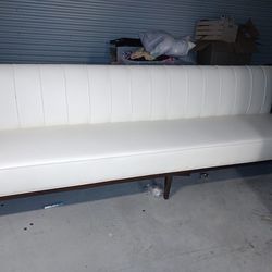 White Banquette Couch