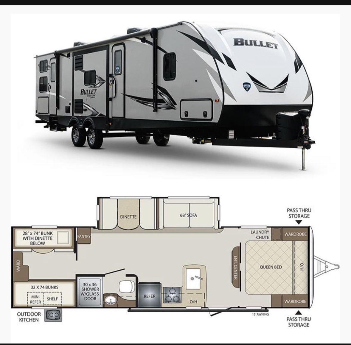Bullet Travel Trailer 2020