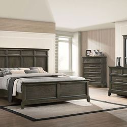 Brand New Gray 4pc Queen Size Set