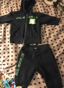 Baby boy Diesel sweat suit 9 months