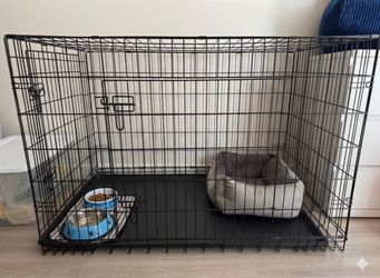 Sweetcrispy Dog Crate 48 Inch Large Dog, Foldable kennel