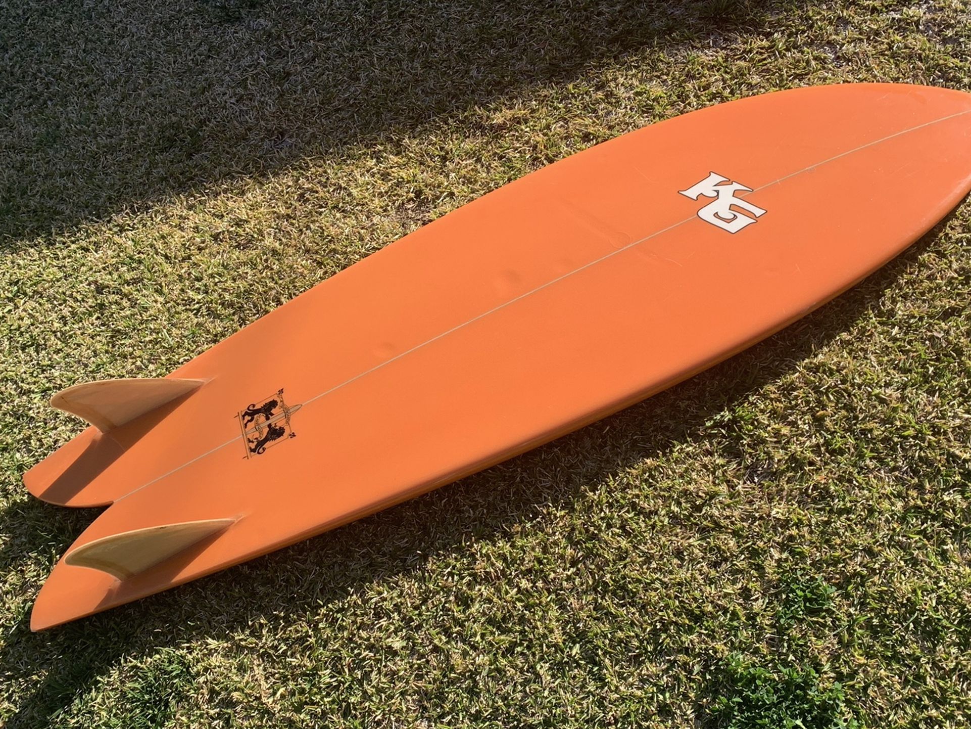 6’2 Larry Mabile KG Twin Keel Fish Surfboard