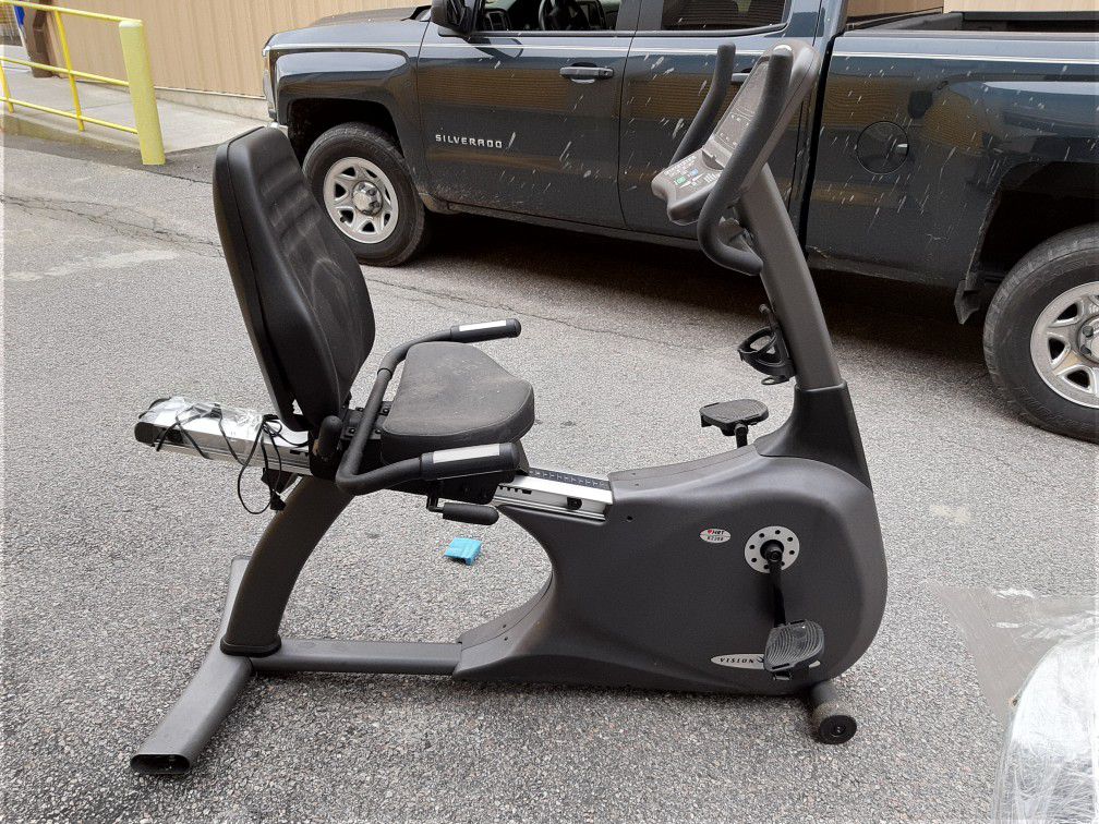Exercise Bike. Vision fitness r2200 hrt. Purchased new $1200 about 6 years ago, used once or twice in private home. $275