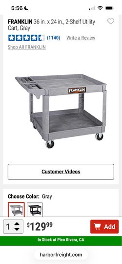 Harbor freight cart like new trade