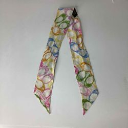Coach Multi-Color Monogram Silk Neck Scarf 