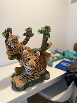 Birthday Stands ( Two Glass Tiger Tables with Glass Tops 16 Inches Each