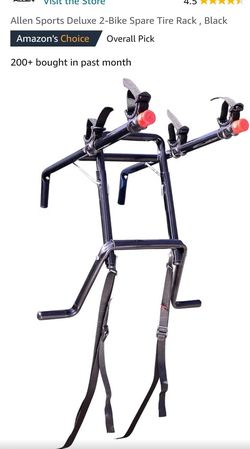 Spare Tire Bike Rack For 2 Bikes 