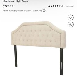 Fabric Tufted King/Cal King Headboard