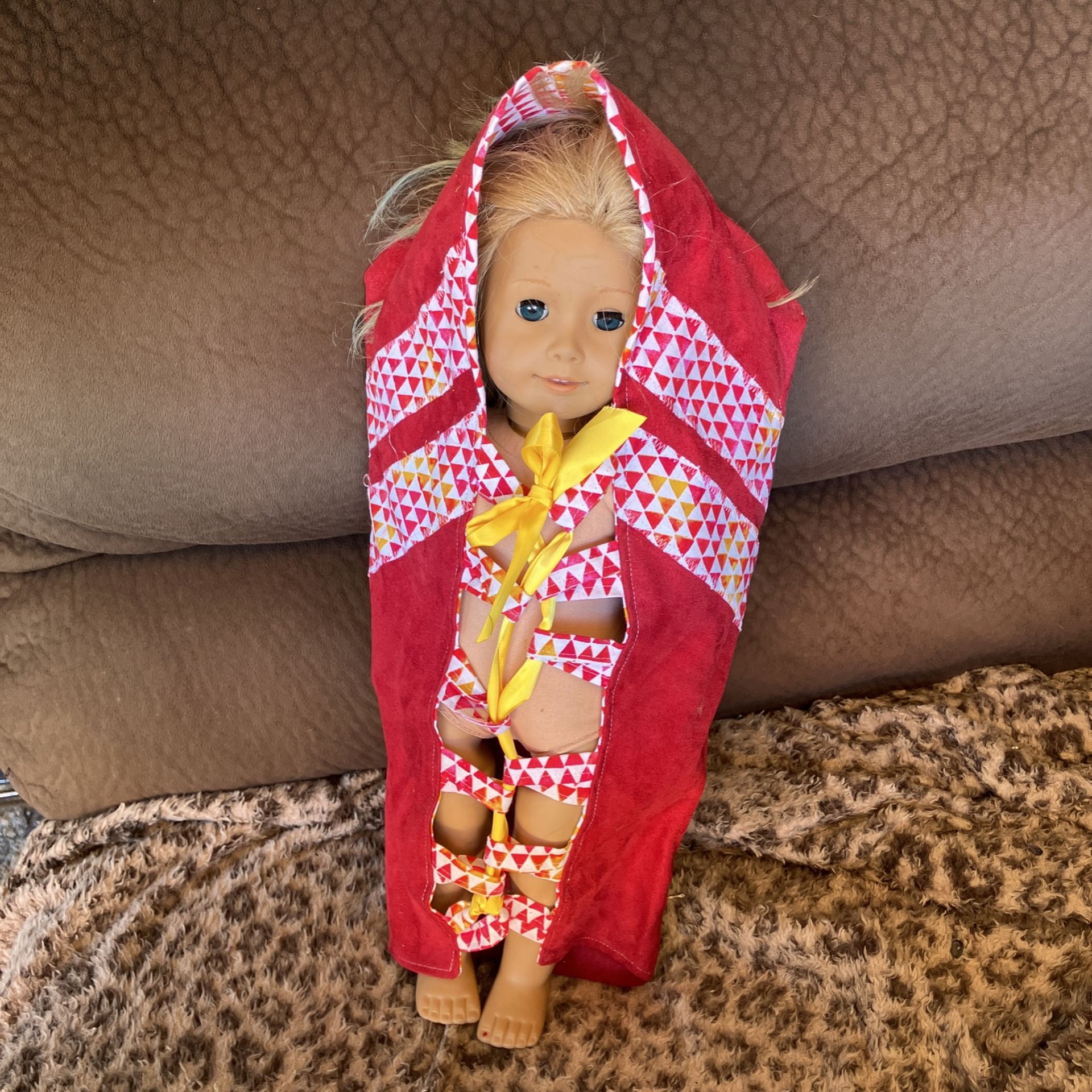 American Girl Doll And Traditional Babyboard 