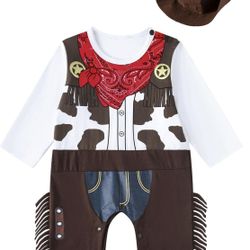 Baby/infant Cow Boy Costume