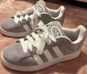 Adidas Campus Gray/White Sneakers