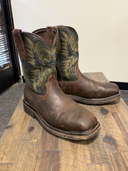 Ariat Sierra steel toe safety work boots square toe 8 Wide