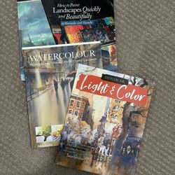 paint and Watercolor tutorial books 