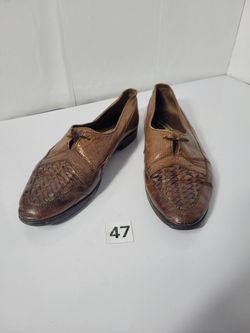 Roberto Botticelli Brown Leather Loafer Shoes, size 42EU (47)
