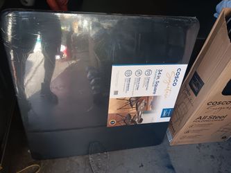 Black Folding Table Set w/ Chairs (Brand New)