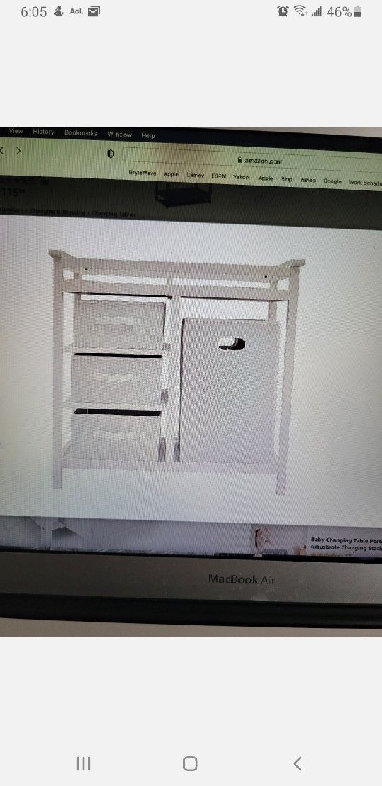 Baby Changing Station With Storage