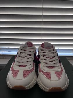 Gucci Rhyton Sneakers White Pink