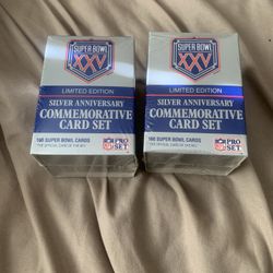 2x 1990 Pro Set Super Bowl Card Sets Sealed