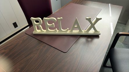 RELAX Decorative Word Sign