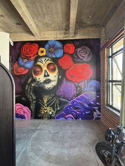 Hand painted mural