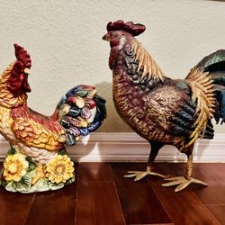 Roosters Statues 