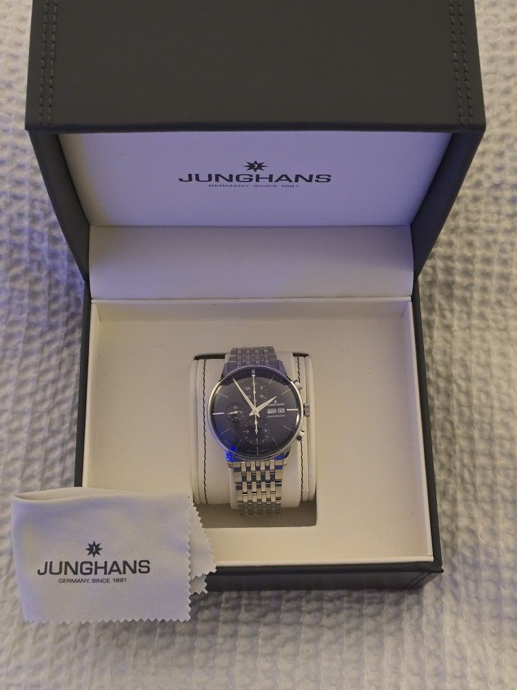 Junghand Meister Chronoscope Display Back Watch