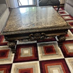 Real Granite Coffee Table – Heavy & Elegant