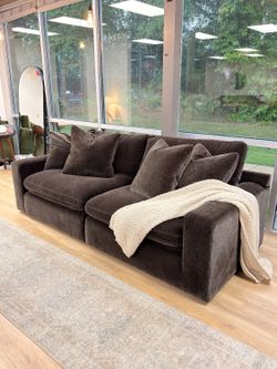 Dark Chocolate 2-Piece Modular Sectional