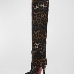 Christian Louboutin Boot Heels In leopard