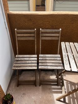 Single folding patio chair